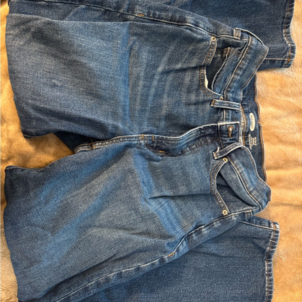 Old Navy Women's Straight Leg Jeans - Dark Blue